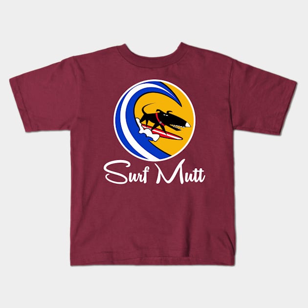 SURF MUTT Kids T-Shirt by badtuna